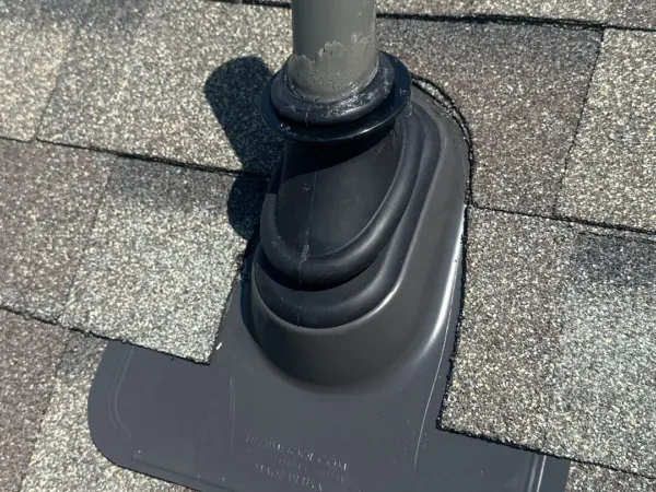 New pipe boot flashing on Driftwood shingles