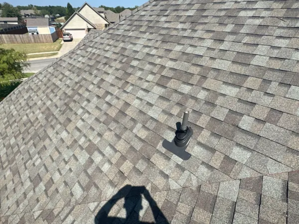 Completed Driftwood architectural shingle roof