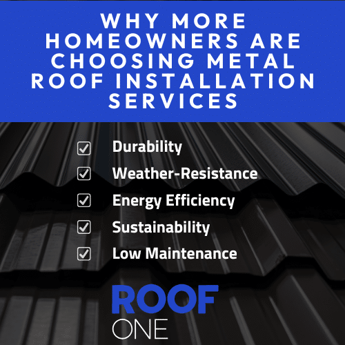 Benefits of metal roof installation services include durability, energy efficiency, and low maintenance