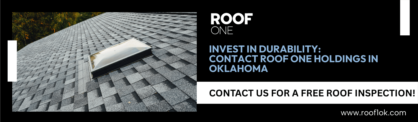 Contact Roof One Holdings for a free roof inspection and invest in durable asphalt shingle roofing for your Oklahoma home