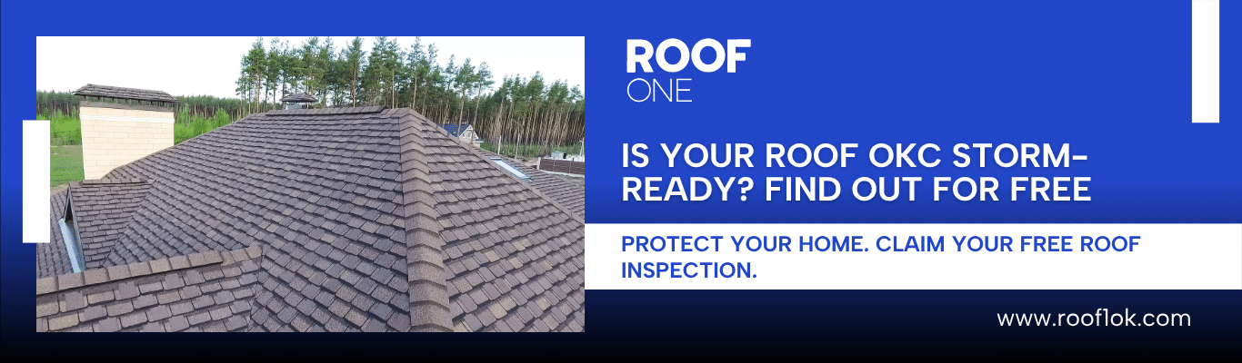professional roof inspector using drone for a free roof inspection OKC. Part of Oklahoma storm season roof preparation