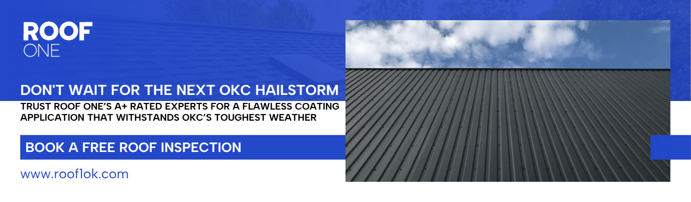 Worker prepares a flat commercial roof in OKC for a silicone roof coating application as part of a comparison guide