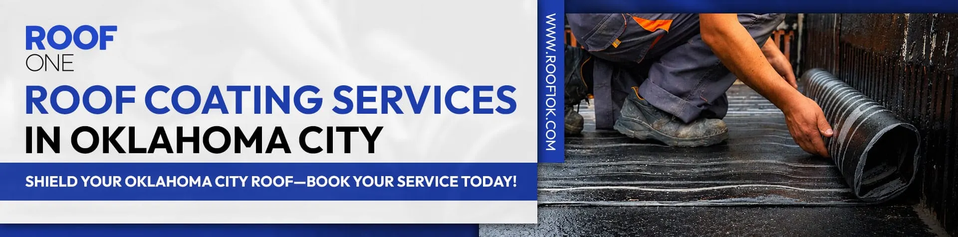 Roof coating services in Oklahoma City by Roof One. Protect your property and book your professional service today.
